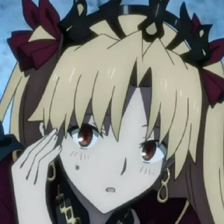 😳 emoji ereshkigal @stickerspackanime Telegram sticker 11 of 120