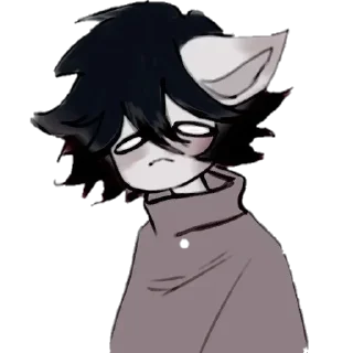😕 emoji Chibi character @Babykins8 Telegram sticker 10 of 80