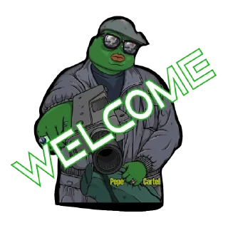 🤣 emoji Pepe CARTEL Telegram sticker 2 of 10