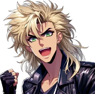 😆 emoji Dagim's 80's Glam Pack Telegram sticker 7 of 14
