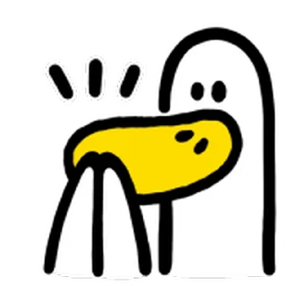 ⭐ emoji The annoying duck Telegram sticker 4 of 40