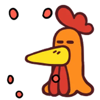 ⭐ emoji The annoying duck Telegram sticker 22 of 40