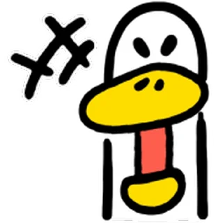 ⭐ emoji The annoying duck Telegram sticker 3 of 40
