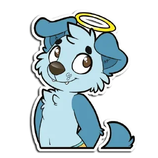 😇 emoji Puppies stickers Telegram sticker 1 of 100