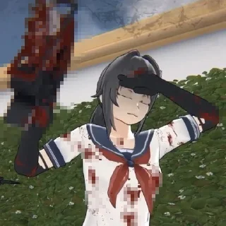 😵 emoji yandere simulator @stickermily Telegram sticker 2 of 50