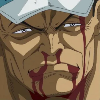 😡 emoji Akainu @StickersofAnime Telegram sticker 10 of 10