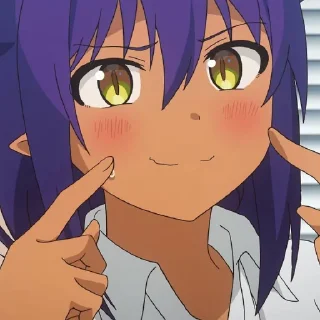 😊 emoji Jahy-sama wa Kujikenai! @StickersofAnime Telegram sticker 12 of 101