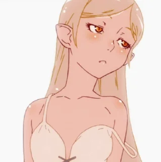 ⛑ emoji 🍩  Oshino Shinobu ✠ @KesitoMania Telegram sticker 8 of 120