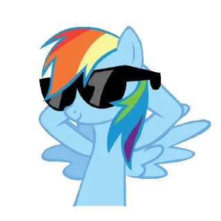 😎 emoji млп радуга @stickermily Telegram sticker 18 of 25