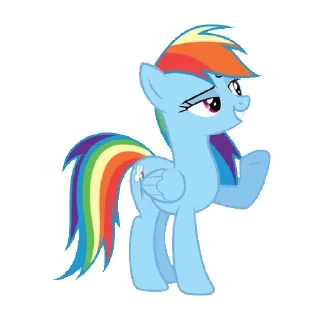 🫠 emoji млп радуга @stickermily Telegram sticker 21 of 25