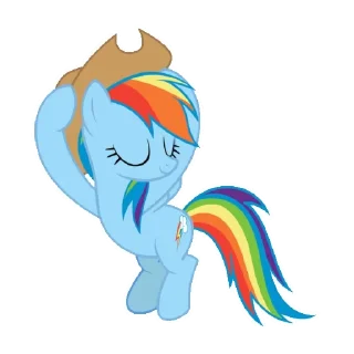 😇 emoji млп радуга @stickermily Telegram sticker 9 of 25