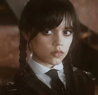 😒 emoji Wednesday Addams Telegram sticker 10 of 13