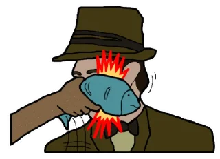 🐟 emoji El viejo y el paint Telegram sticker 17 of 96