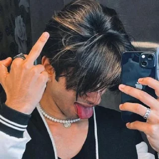 🖕 emoji Middle Finger | @RitikXD @StickerPanel Telegram sticker 21 of 23
