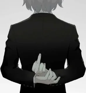 🖕 emoji Middle Finger | @RitikXD @StickerPanel Telegram sticker 17 of 23