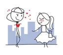 🙂 emoji Pepe & Lulu \Love Journey\ [@Stikeram] [SeRaMo.iR] Telegram sticker 5 of 41