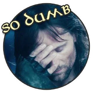 🤦‍♂️ emoji LOTR - 1 by Belial90 Telegram sticker 18 of 111