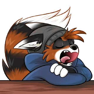 😴 emoji Ferdinand and Weir - @WeirSticker Telegram sticker 13 of 26