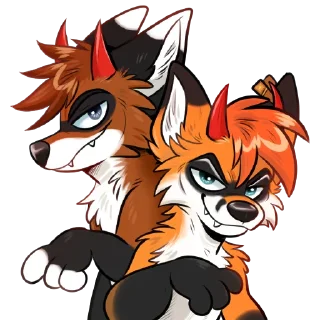 😈 emoji Ferdinand and Weir - @WeirSticker Telegram sticker 7 of 26