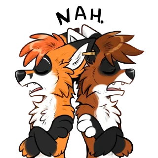 ❌ emoji Ferdinand and Weir - @WeirSticker Telegram sticker 9 of 26