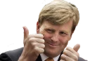 👍 emoji Willem-Alexander Claus George Ferdinand, Koning der Nederlanden Telegram sticker 18 of 26