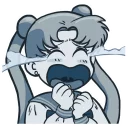 😭 emoji Sailor moOn 🌙 Telegram sticker 11 of 100