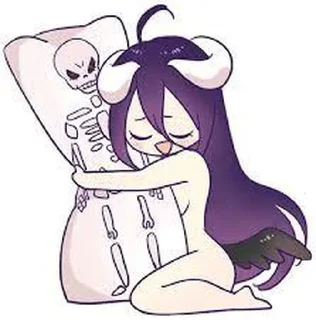 💙 emoji Albedo by @kyubi_le_renard_9 & @otakuisland1 Telegram sticker 1 of 40