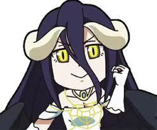 💙 emoji Albedo by @kyubi_le_renard_9 & @otakuisland1 Telegram sticker 8 of 40