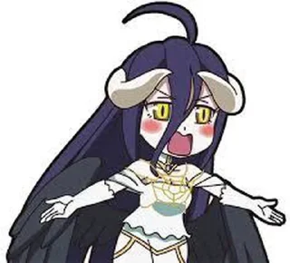 💙 emoji Albedo by @kyubi_le_renard_9 & @otakuisland1 Telegram sticker 17 of 40