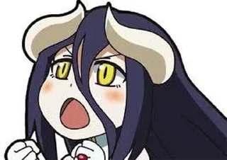 💙 emoji Albedo by @kyubi_le_renard_9 & @otakuisland1 Telegram sticker 21 of 40