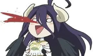 💙 emoji Albedo by @kyubi_le_renard_9 & @otakuisland1 Telegram sticker 12 of 40