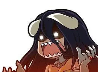 💙 emoji Albedo by @kyubi_le_renard_9 & @otakuisland1 Telegram sticker 24 of 40
