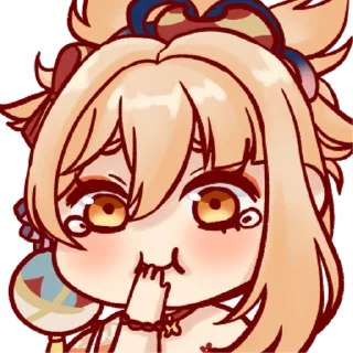 😂 emoji Yoimiya Pack 🎇 Telegram sticker 17 of 48