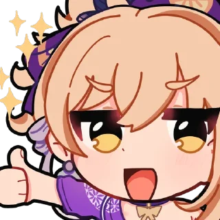 👍 emoji Yoimiya Pack 🎇 Telegram sticker 8 of 48