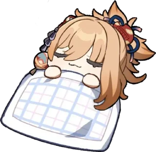 😴 emoji Yoimiya Pack 🎇 Telegram sticker 5 of 48
