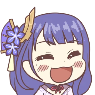 😁 emoji Inazuma Girls by @AlezconlaZ Telegram sticker 6 of 106