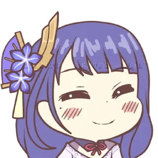 😊 emoji Inazuma Girls by @AlezconlaZ Telegram sticker 13 of 106