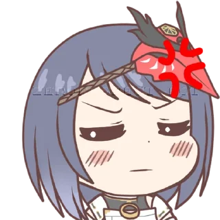 😠 emoji Inazuma Girls by @AlezconlaZ Telegram sticker 17 of 106