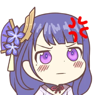 😠 emoji Inazuma Girls by @AlezconlaZ Telegram sticker 2 of 106