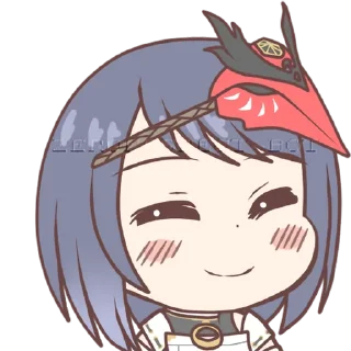 😊 emoji Inazuma Girls by @AlezconlaZ Telegram sticker 23 of 106