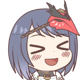 😆 emoji Inazuma Girls by @AlezconlaZ Telegram sticker 21 of 106