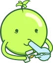 Sticker from weed