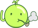 Sticker from weed