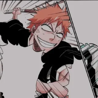 🍁 emoji Ichigo kurosaki @numen_sticker Telegram sticker 16 of 120