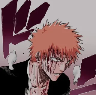 🍁 emoji Ichigo kurosaki @numen_sticker Telegram sticker 8 of 120