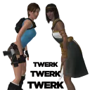 👭 emoji Tomb Raider Memes Telegram sticker 10 of 22