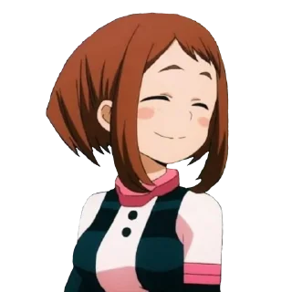 🙂 emoji Ochaco Uraraka Telegram sticker 14 of 24