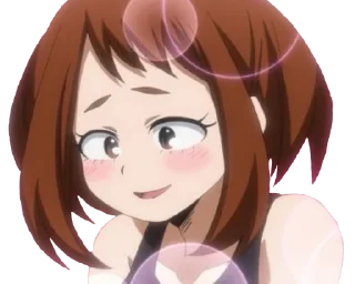 😍 emoji Ochaco Uraraka Telegram sticker 16 of 24