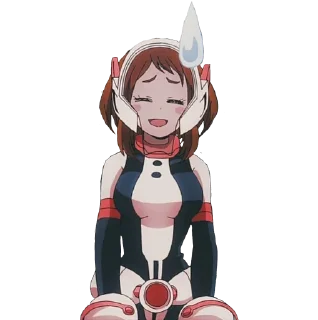 😅 emoji Ochaco Uraraka Telegram sticker 23 of 24
