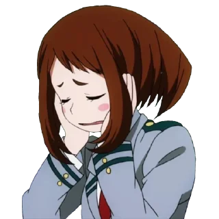 😫 emoji Ochaco Uraraka Telegram sticker 9 of 24